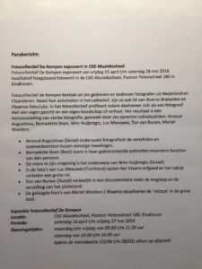 Expositie persbericht expo CKE 2016